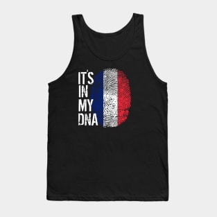 France Flag Fingerprint My Story DNA French Tank Top